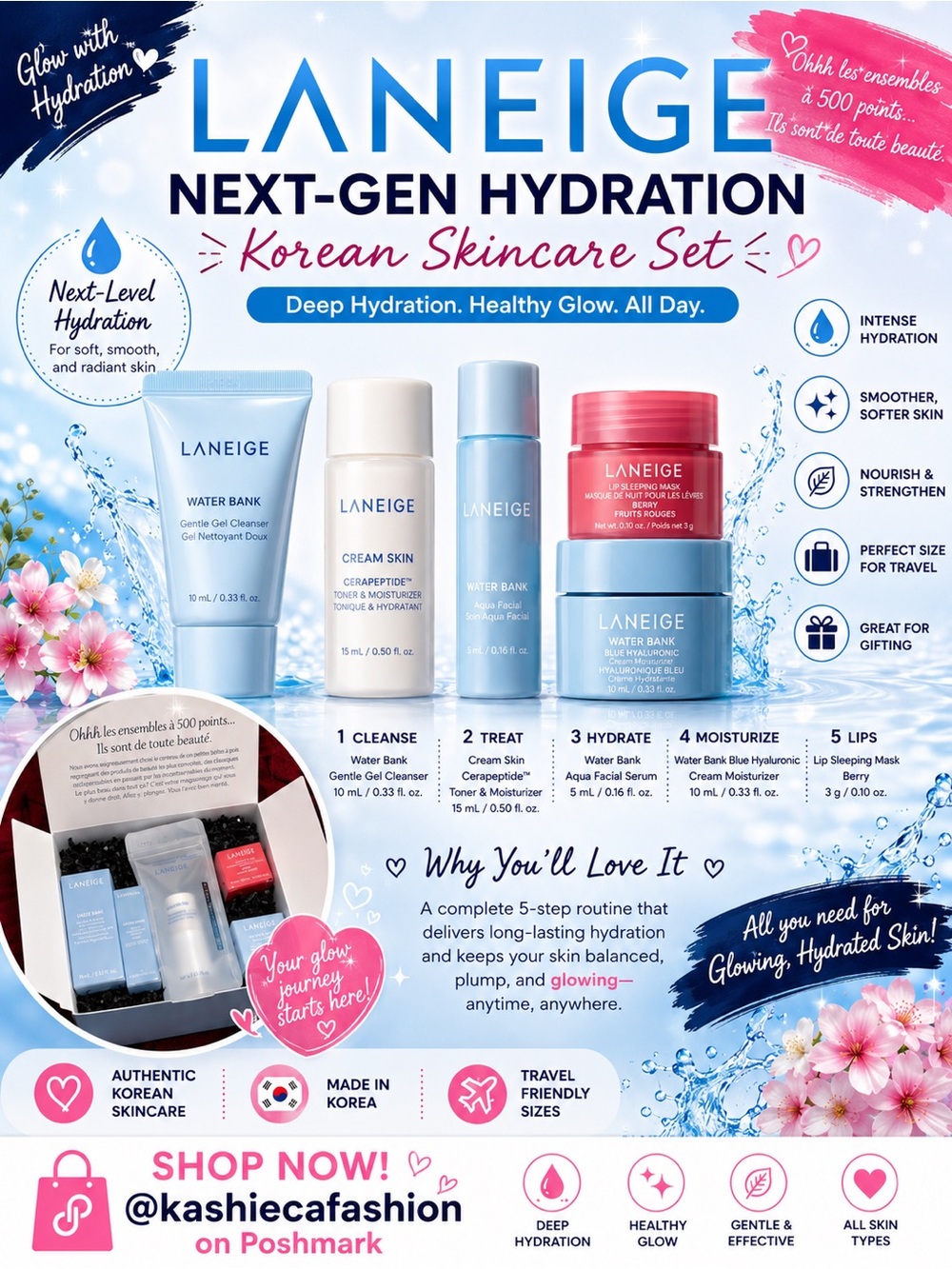 Laneige Next-Gen Hydration Korean Skincare Kit